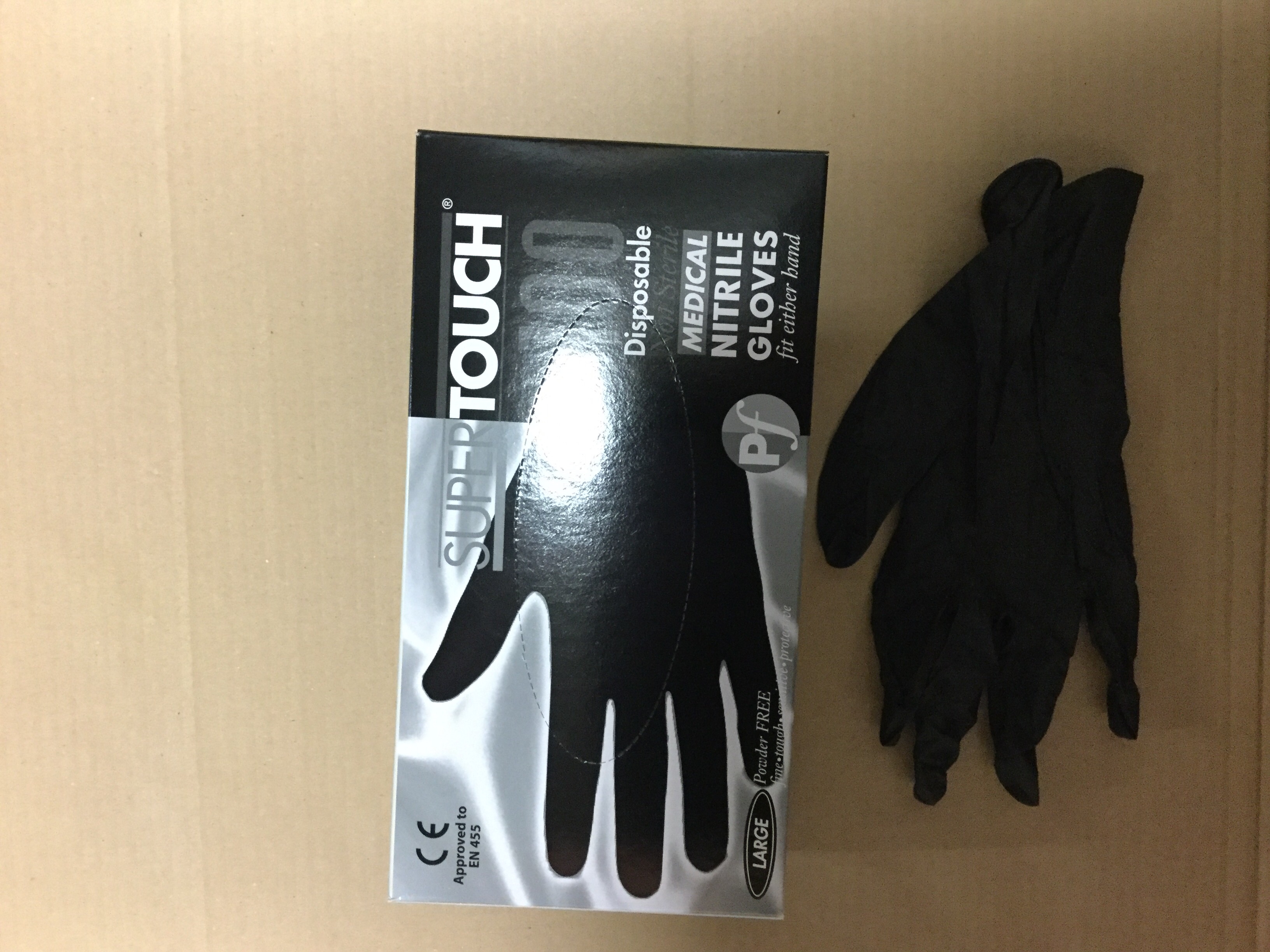 Nitrile gloves BLACK S